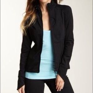 Zella Sculpt Track Jacket Black Zip Up Jacket M